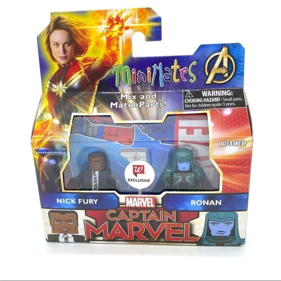 Marvel Minimates Captain Marvel Movie Series  Nick Fury & Ronan - Picture 1 of 3